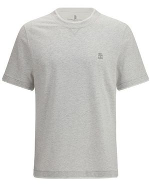 Brunello Cucinelli Grey Cotton T