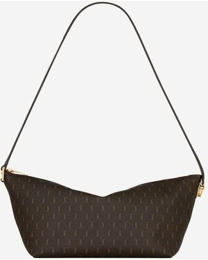 Saint Laurent Shoulder Bag Le Monogramme Leather Polyurethane - Black