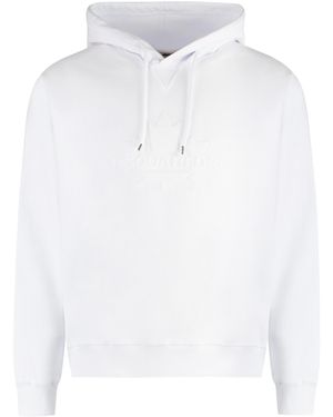DSquared² Cotton Hoodie Sweaters - White