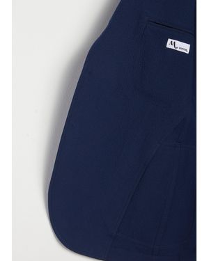 Doppiaa Aalberobello Seersucker Blazer Coats & Jackets - Blue