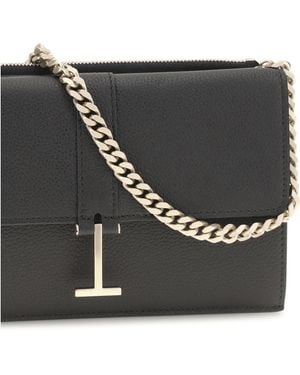 Tom Ford Chain Shoulder Bag Calf Leather - Black