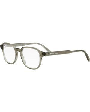Dior Eyeglasses Square Full Rim, Transparent Frame And Clear Demo Lens Botanicaos2I7800 - Metallic