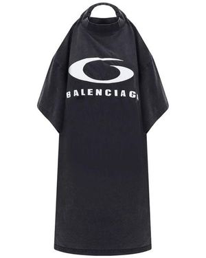 Balenciaga Icon Print T - Blue