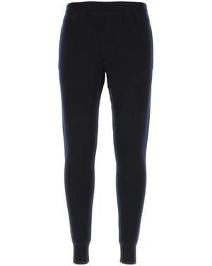Prada Stretch Cashmere Blend Joggers - Blue