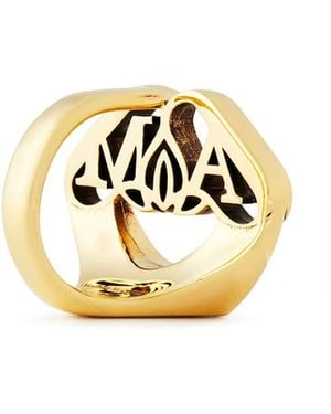 McQueen Seal Logo Ring Accessories Jewellery - Metallic
