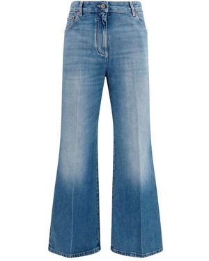 Valentino Garavani Blue Cotton Straight