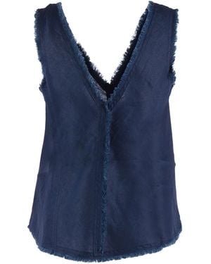 P.A.R.O.S.H. Blouse Linen - Blue