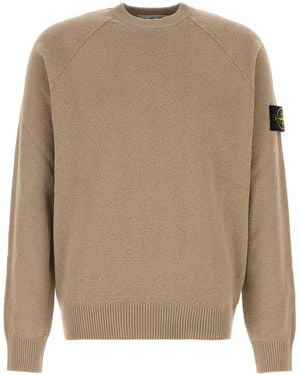 Stone Island Cappuccino Cotton Jumper - Natural