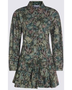 Ganni Cotton Dress - Green