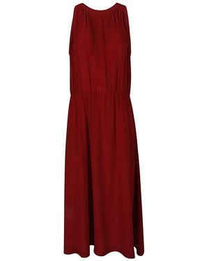 CRI.DA Silk Midi Dress - Red