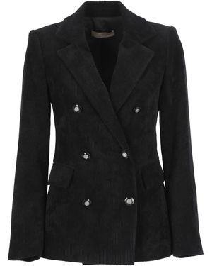 D.exterior Corduroy Blazer - Black