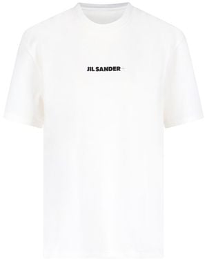 Jil Sander Logo T-Shirt - White