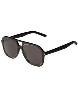 Saint Laurent Sunglasses Aviator Full Rim, Frame And Lens Sl602Rim001 - Brown