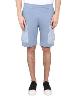 Paul Smith Cotton Bermuda Shorts Organic - Blue