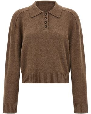 Loulou de Saison Homere Jumper Cashmere Jumper, Cardigans - Brown