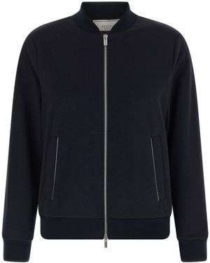 Peserico Stretch Cotton Jersey Sweatshirt - Black