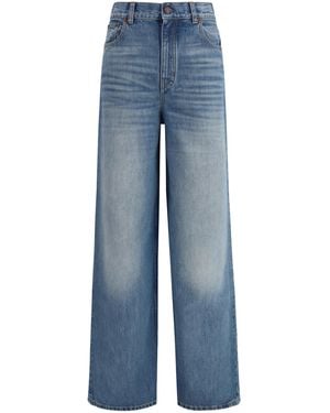 Chloé High-Rise Wide-Leg Jeans Cotton - Blue