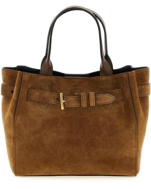 Tom Ford Audrey Small Handbag Calfskin Leather (Bos Taurus) Hand Bags - Brown