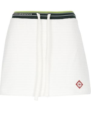 ミニスカート Casablanca Textured Fabric Tennis Skirt With Drawstring Casablanca Tennis Drawstring Skirt | Saks Fifth Avenue
