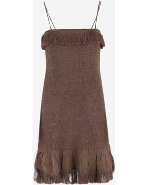 By Malene Birger Valia Mini Dress - Brown