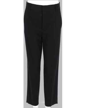 Vince Trousers Regular Fit Cotton Nylon Elastane - Black