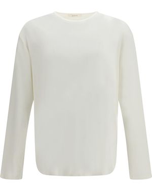 Umit Benan John Long-Sleeve T-Shirt T-Shirts And Polos - White