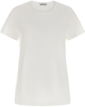 Moncler Logo Patch T-Shirt - White