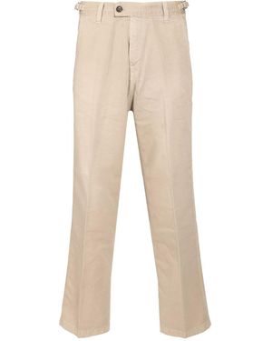 Haikure Cotton Twill Trousers - Natural