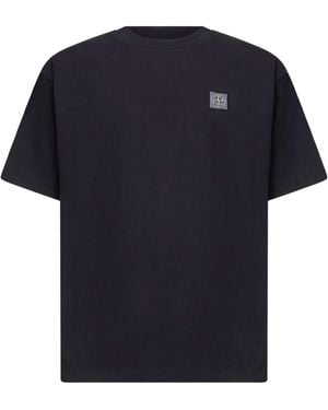 Stone Island T-Shirts And Polos Cotone - Blue