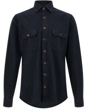 Borriello Pure Cotton Shirt - Blue