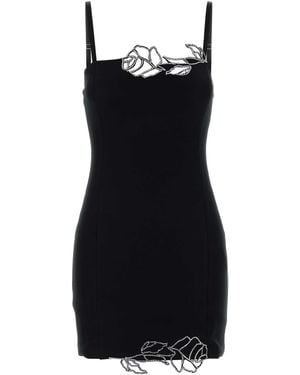 Blumarine Cady Mini Dress - Black