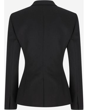 Gucci Stretch Wool Blend Jacket - Black