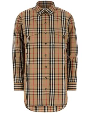 Burberry Embroidered Cotton Shirt - Multicolour
