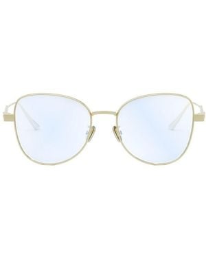 Dior Cat-Eye Metal Frame Glasses - Blue