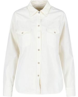 Nili Lotan Crisp Shirt With Structured Collar - White