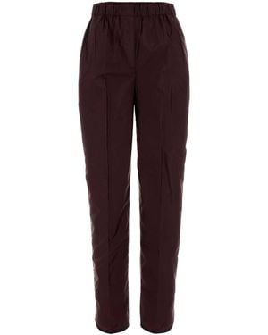 Prada Burgundy Re-nylon Pant - Purple