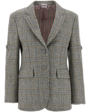 Thom Browne Prince Of Wales Blazer - Grey