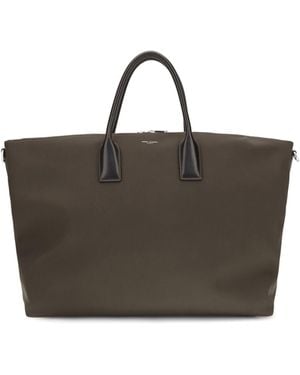 Saint Laurent Oversized Bowling Travel Bag Calf Leather Bos Taurus Hand - Multicolour