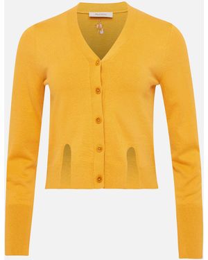 JW Anderson Slit Cardigan - Yellow