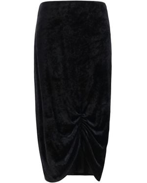 Valentino Viscose Long Skirt - Black