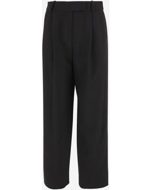 Giorgio Armani Silk Pants - Black