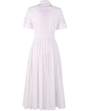Fay Cotton Dress Elastane - White