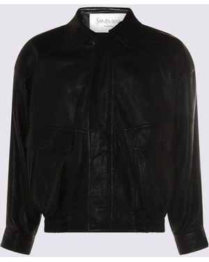 Saint Laurent Leather Jacket - Black