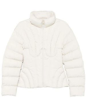 Elisabetta Franchi Padded Jacket Polyamide - White