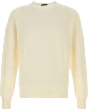 Tom Ford Ivory Cashmere Sweater - Natural