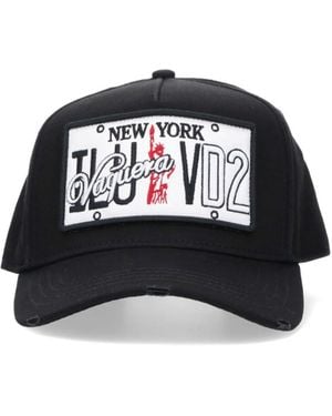 DSquared² Logo Baseball Cap - Black