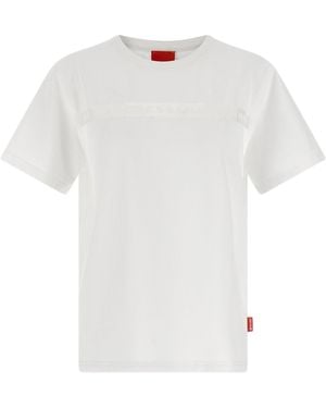 DIESEL Semi-Transparent Devoré Print T-Shirt - White