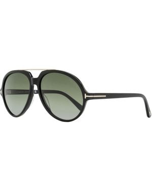 Tom Ford Aalto Pilot Sunglasses Tf1210 01B- 59Mm Ft1210 Plastic (Acetate) - Black