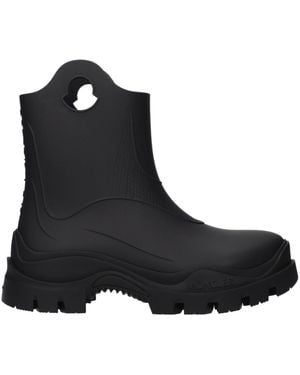 Moncler Cotton Ankle Boots - Black