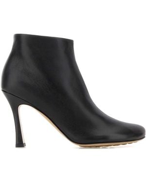 Bottega Veneta Nappa Leather Rana Ankle Boots - Black